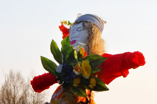 Effigy of Marzanna representing winter